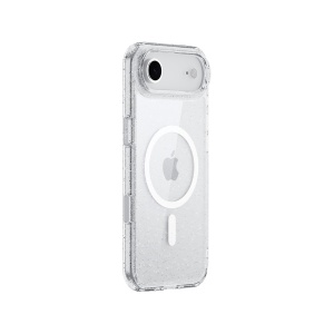 Husa pentru iPhone 17 Air, MagSafe Compatible, Soft Pro Glitter, Transparent