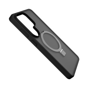 Husa pentru Samsung Galaxy S26 Ultra Clip-On Hybrid, Matt, with MagSafe foldable Stand, Negru - Img 2
