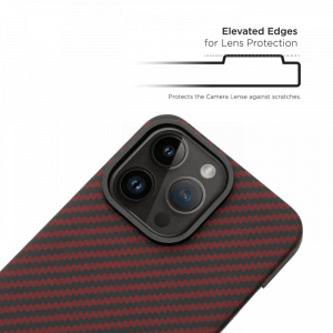 Huse iPhone 14 Pro, Husa iPhone 14 Pro Clip-On, made from Aramid Fiber, Kevlar, Compatibila MagSafe - vetter.store _3