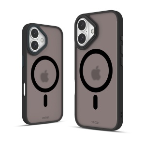 Huse iPhone 16 Plus, iPhone 16 Plus, Clip-On Hybrid, Matt, MagSafe Compatible, Negru - vetter.store _1