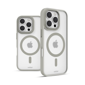 Huse iPhone 16 Pro, iPhone 16 Pro, Clip-On Hybrid, Matt, MagSafe Compatible, Titanium Grey - vetter.store _3