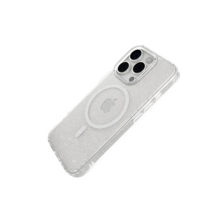 Huse iPhone 16 Pro, Husa iPhone 16 Pro, MagSafe Compatible, Soft Pro Glitter, Transparent - vetter.store_2