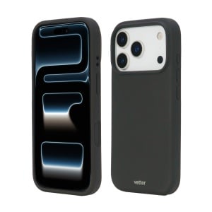 iPhone 17 Pro Case, Clip-On Soft Touch Silk Series Mag Safe Compatible, Black