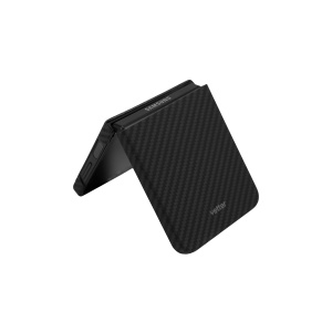 Huse Galaxy Flip Series, Husa Samsung Galaxy Z Flip6 5G, Clip-On, made from Aramid Fiber, Kevlar, Negru - vetter.store _5