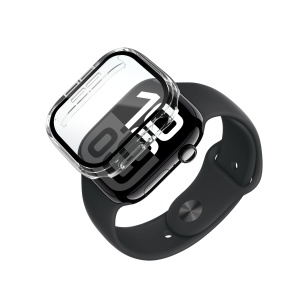 Protectie invisiGUARD, carcasa de protectie completa pentru Apple Watch 10, 42mm, Transparent, Vetter