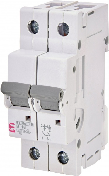 Siguranta automata 2p B16, 10000 kA, ETI