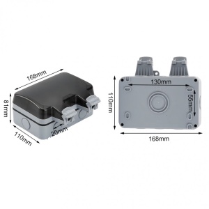 Priză de gradina IP66 cu 4 mufe USB - Img 3