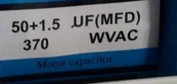 Condensator pornire motor 50x1,5 uF