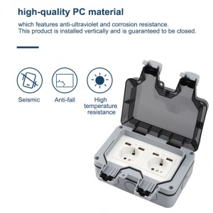 Priză de gradina IP66 cu 4 mufe USB - Img 1