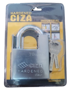 Lacat santier hardened din material de inalta calitate, 70 mm antitaiere - Img 1
