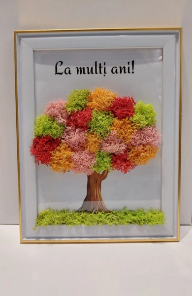 tablou licheni La multi ani