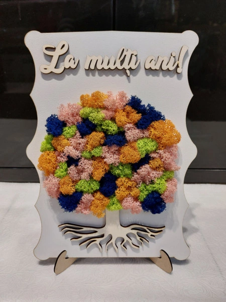 Tablou cu licheni - La multi ani - Img 4