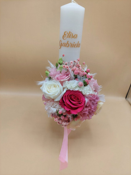 Lumanare de botez personalizata - Img 2