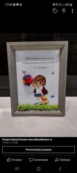 Tablou cu licheni pentru doamna invatatoare - Img 2