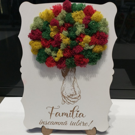Tablou cu licheni - Familia inseamna iubire - Img 2