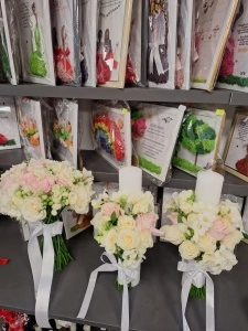 Set buchet mireasa si lumanari nunta