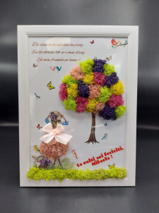 Tablou cu licheni - Mesaj personalizat - Mihaela