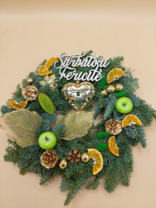 Coronita cu brad argintiu Nobilis