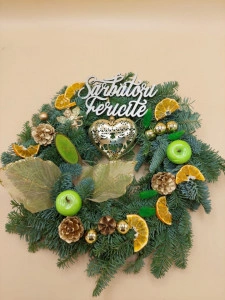 Coronita cu brad argintiu Nobilis