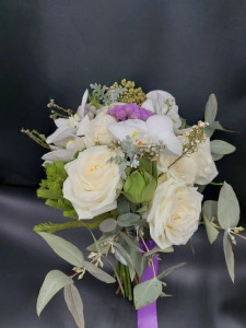 Buchet mireasa cu orhidee