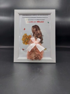 Tablou cu licheni - Mesaj personalizat - "La multi ani, Mihaela!"