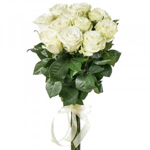 Buchet 11 trandafiri albi