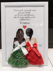 Tablou cu licheni - Persoanele speciale - Mesaj personalizat