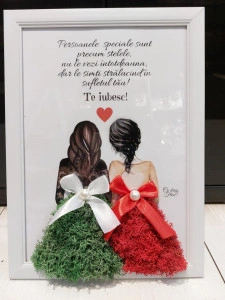 Tablou cu licheni - Persoanele speciale - Mesaj personalizat