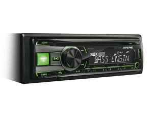 ALPINE CDE-192R RADIO CD/USB, CONTROL i-POD, ROSU/VERDE