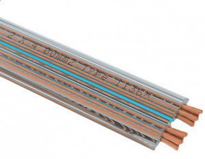 Cablu ultra plat pentru difuzoare 2×1.5mm², metru