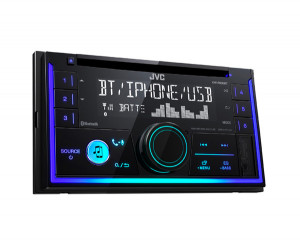Receptor audio cu Bluetooth si CD, format 2 DIN, JVC KWR930BT