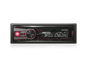 ALPINE CDE-192R RADIO CD/USB, CONTROL i-POD, ROSU/VERDE