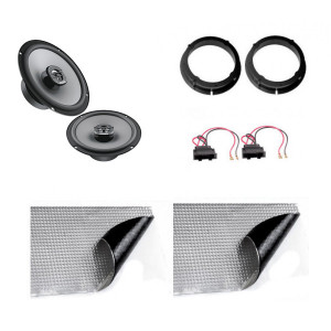KIT AUDIO VW, SEAT, DIFUZOARE HERTZ UNO X 165, INELE, ADAPTOR CABLU BOXE, INSONORIZANT