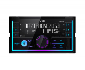 Receptor audio digital cu Bluetooth, format 2DIN, JVC KWX830BT