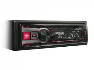 ALPINE CDE-192R RADIO CD/USB, CONTROL i-POD, ROSU/VERDE