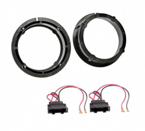 Kit audio VW Passat B5, B5.5, inele adaptoare 165mm, mufe conectica