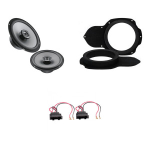 KIT AUDIO VW PASSAT B6 FATA, BOXE HERTZ, INELE MDF, MUFE ADAPTOARE