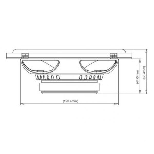 JBL CLUB 6500C DIFUZOARE COMPONENTE DE 16.5CM, 60W RMS