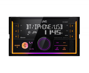 Receptor audio digital cu Bluetooth, format 2DIN, JVC KWX830BT