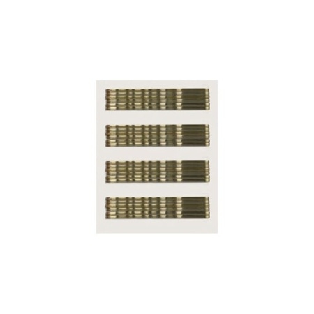 Agrafe profesionale de par, ondulate, maro 70 mm - 24 buc