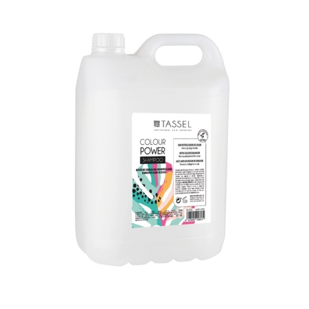 Sampon pentru protectia culorii parului vopsit Colour Power Tassel, cu ulei de argan si keratina - 5000 ml