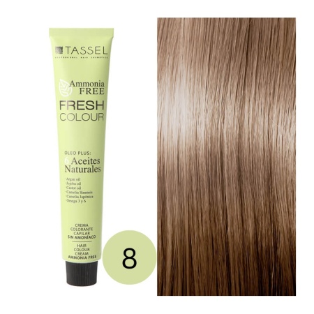 Vopsea de par fara amoniac Fresh Color Tassel nr 8, Blond Deschis - 100ml