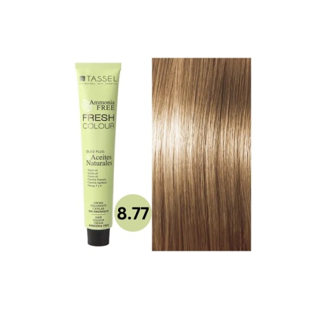 Vopsea de par fara amoniac Fresh Color Tassel nr 8.77, Blond Ciocolatiu Deschis - 100ml