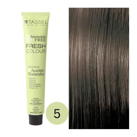 Vopsea de par fara amoniac Fresh Color Tassel nr 5, Castaniu Deschis - 100ml