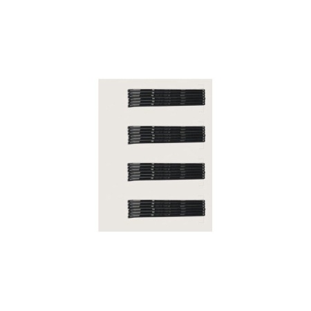 Agrafe de par profesionale, negre, ondulate cu capat rotund 50 mm - 24 buc