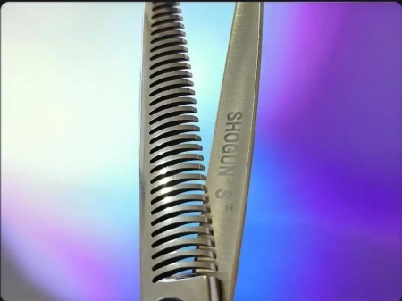 Foarfecă de Filat Profesională Mikashi Shogun’s 6" Silver Curved – Ergonomie și Precizie