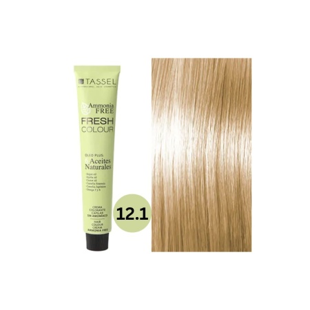 Vopsea de par fara amoniac Fresh Color Tassel nr 12.1, Blond Cenusiu Super Deschis - 100 ml