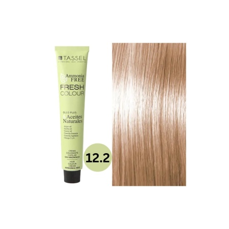 Vopsea de par fara amoniac Fresh Color Tassel nr 12.2, Blond Iridiscent Super Deschis - 100ml