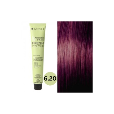Vopsea de par fara amoniac Fresh Color Tassel nr 6.20, Violet Inchis Blond - 100ml
