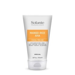 Cremă Exfoliantă Solanie AHA cu Extract de Mango și Orez, 150 ml – Reînnoire Celulară și Luminozitate
